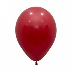 Globos Látex R12 Rojo Imperial Sólido de 30cm aprox (50 ud)