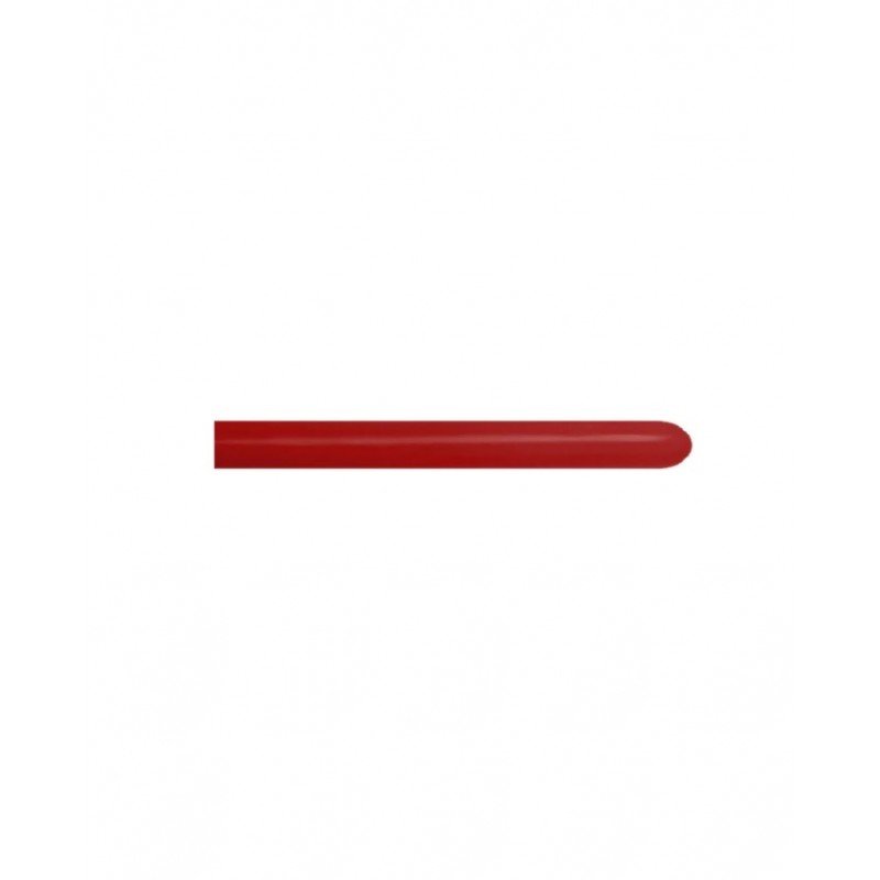 Globos Moldeables (260) Rojo Imperial Sólido de 150cmx5cm (50 ud)