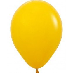 Globos Látex R5 Color Amarillo Miel Sólido de 13cm aprox (100 ud)
