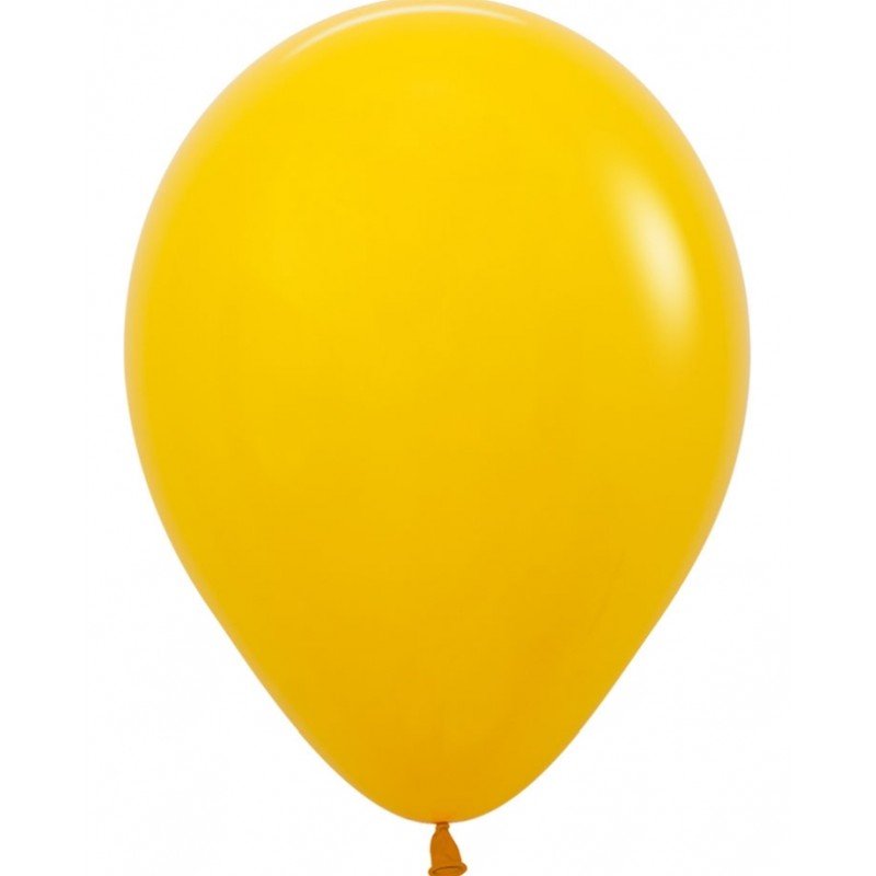 Globos Látex R5 Color Amarillo Miel Sólido de 13cm aprox (100 ud)