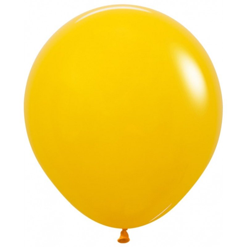 Globos R18 de 45cm Amarillo Miel Solido (15)