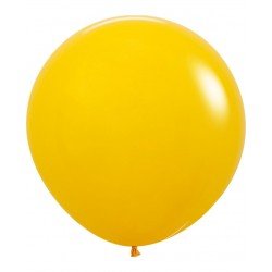 Globos R24 de 60 cm aprox Color Amarillo Miel solido (10 ud)