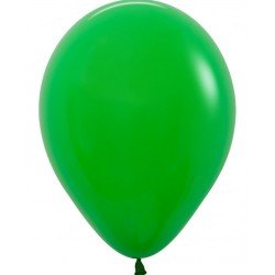 Globos Látex R12 Verde Trébol Sólido de 30cm aprox (50 ud)