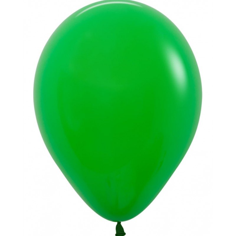 Globos Látex R5 Color Verde Trébol Sólido de 13cm aprox (100 ud)