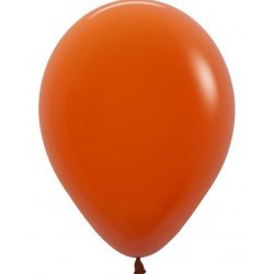 Globos Látex R5 Color Naranja Cobrizo Sólido de 13cm aprox (100 ud)