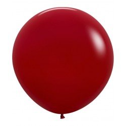 Globos R24 de 60 cm aprox Color Rojo Imperial solido (10 ud)