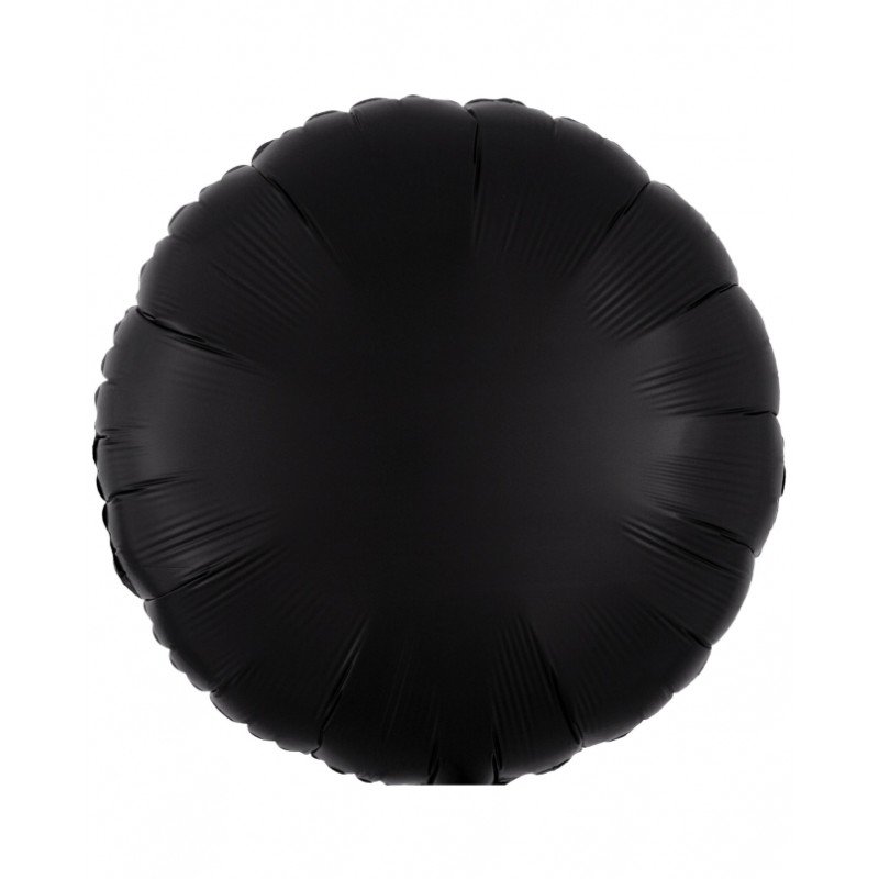Globo Circulo color Negro Satín de 43cm