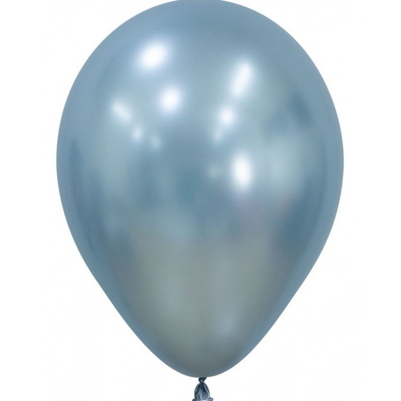 Globos Látex R5 Color Azúl Artico Silk de 13cm aprox (50 ud)