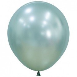 Globos Látex R18 Color Verde Menta Silk de 45cm (15 UD)