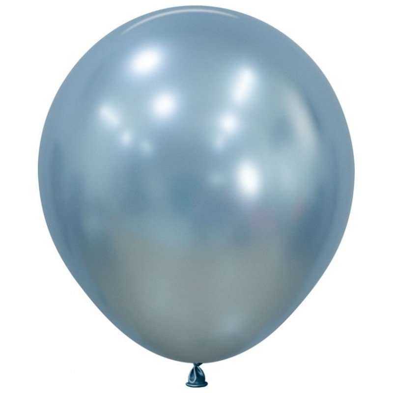 Globos Látex R18 Color Azúl Artico Silk de 45cm (15 UD)