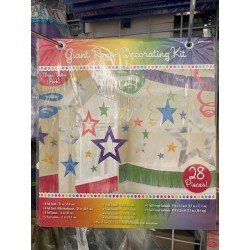 PACK de 6 Kit Decoración Fiesta Color Multicolor
