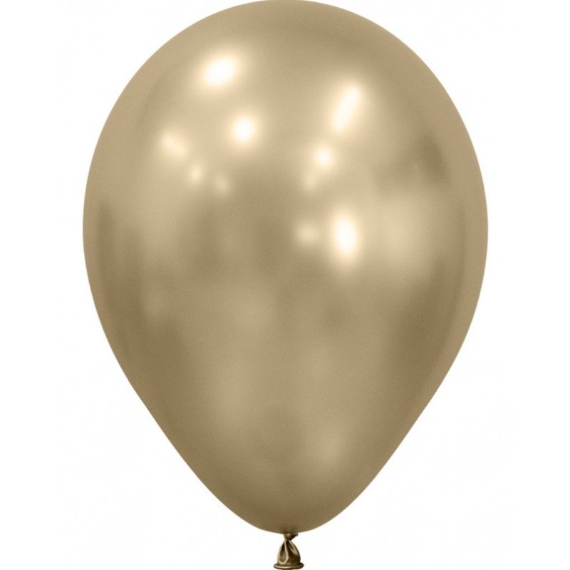 Globos Látex R5 Color Dorado Silk de 13cm aprox (50 ud)