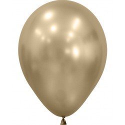 Globos Látex R12 Dorado Silk de 30cm aprox (50 ud)