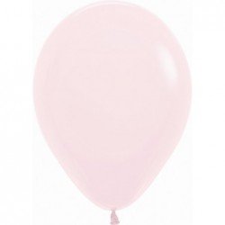 Globos Látex R5 Color Rosa Pastel Talco de 13cm aprox (100 ud)