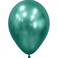 Globos látex Reflex Verde Aurora de 12.5cm (50 ud)