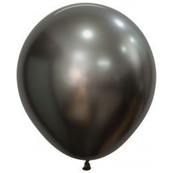 Globos Látex R18 Color Gris Medianoche Silk de 45cm (15 UD)