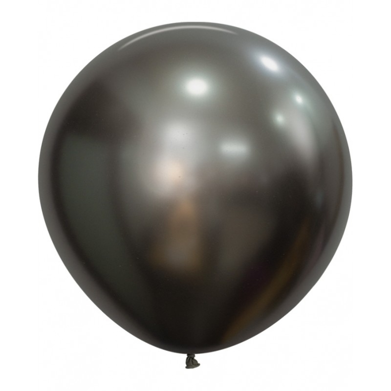Globos Gris Medianoche Silk R24 de 60cm (10) Globos Gris Medianoche Silk R24 de 60cm (10)