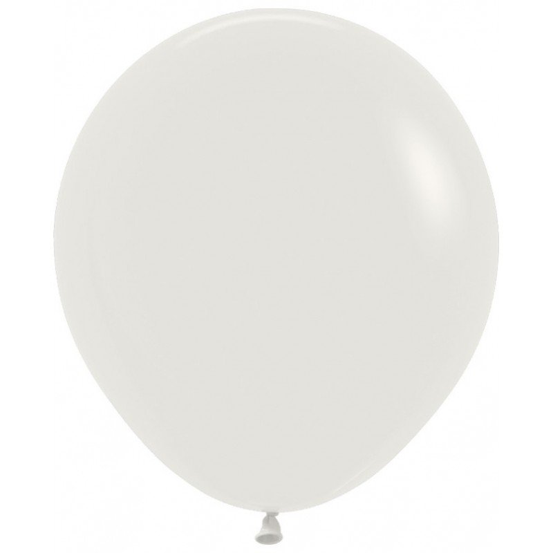 Globos R18 de 45cm Blanco Almendra Solido (25)
