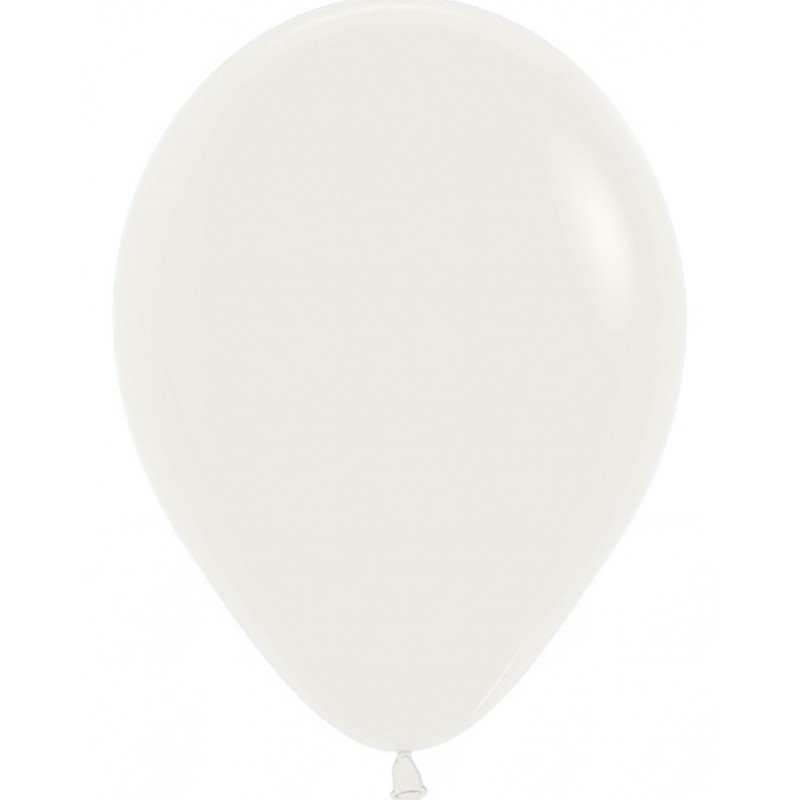 Globos Látex R5 Color Blanco Almendra Sólido de 13cm aprox (50 ud)