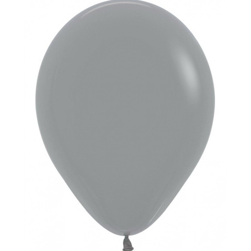 Globos Látex R5 Color Gris Urbano Sólido de 13cm aprox (50 ud)