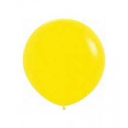 Globos Látex R36 Amarillo Sólido de 90cm aprox (10 ud)