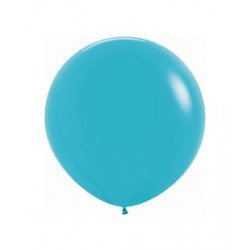 Globos Látex R36 Azul Caribe Sólido de 90cm aprox (10 ud)