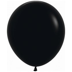 Globos R18 de 45cm Negro Solido (25)