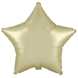Globo Estrella Oro Pastel Satinado de 45cm