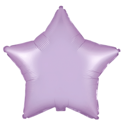 Globo Estrella Rosa Pastel Satinado de 45cm