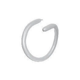 Articulo Globos Moldeables (260) Plata Satín de 150cmx5cm (50 ud) d...