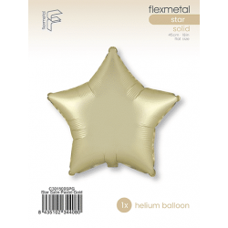 Globo Estrella Oro Pastel Satinado de 45cm