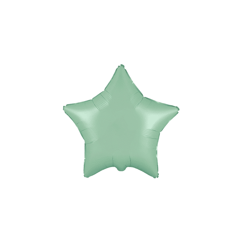 Globo Estrella Verde Mint Pastel de 45cm