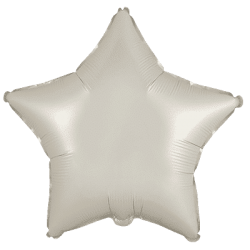 Globo Estrella Crema Satinado de 45cm