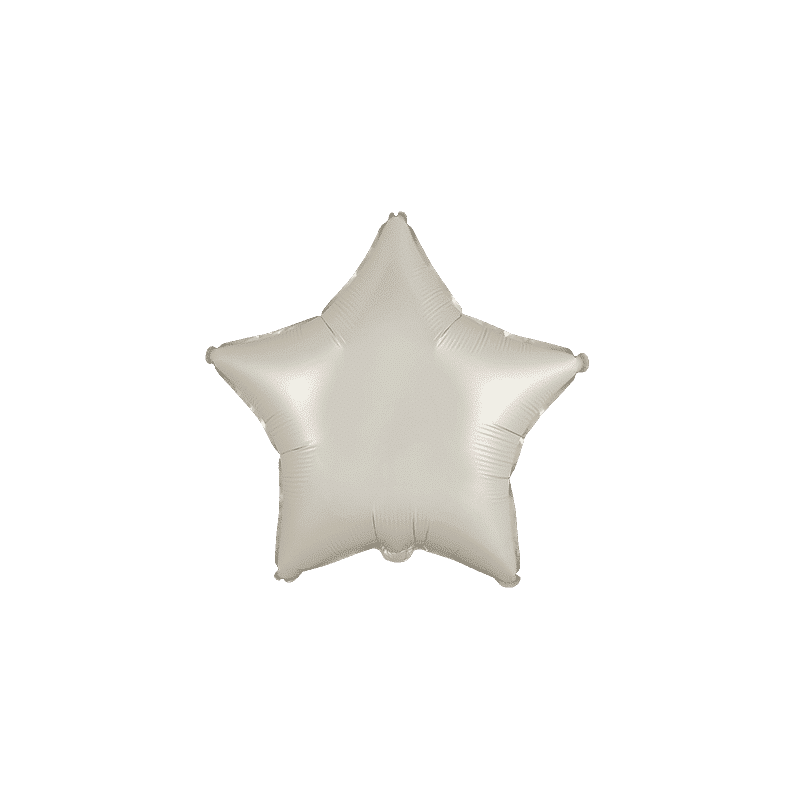 Globo Estrella Crema Satinado de 45cm