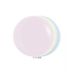 Globos Colores Pastel solido Talco R24 de 60cm aprox. (10 UD)