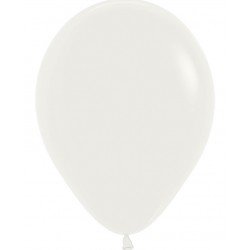 Globos Látex R5 Color Blanco Almendra Sólido de 13cm aprox (100 ud)