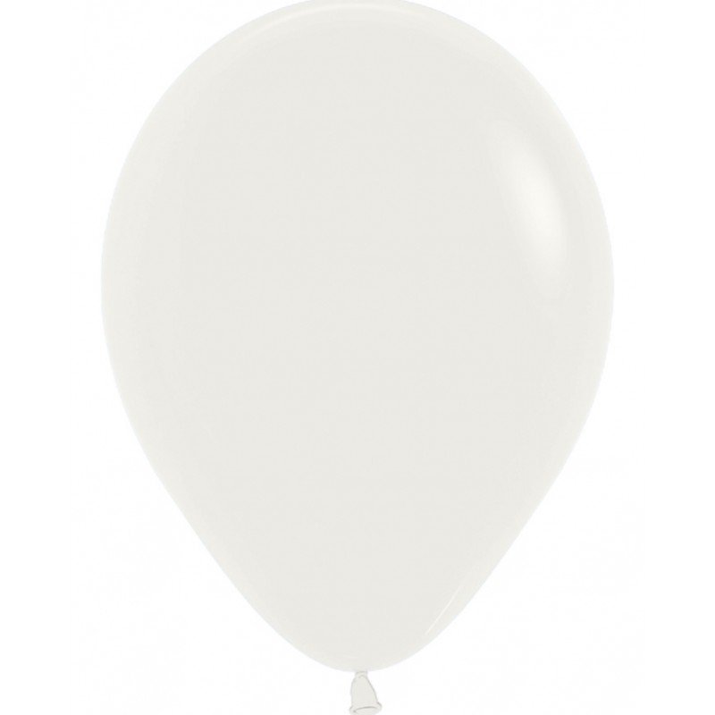 Globos Látex R5 Color Blanco Almendra Sólido de 13cm aprox (100 ud)