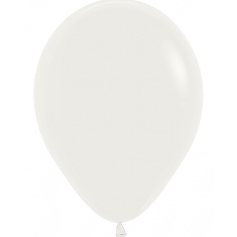 Globos Látex R5 Color Blanco Almendra Sólido de 13cm aprox (100 ud)