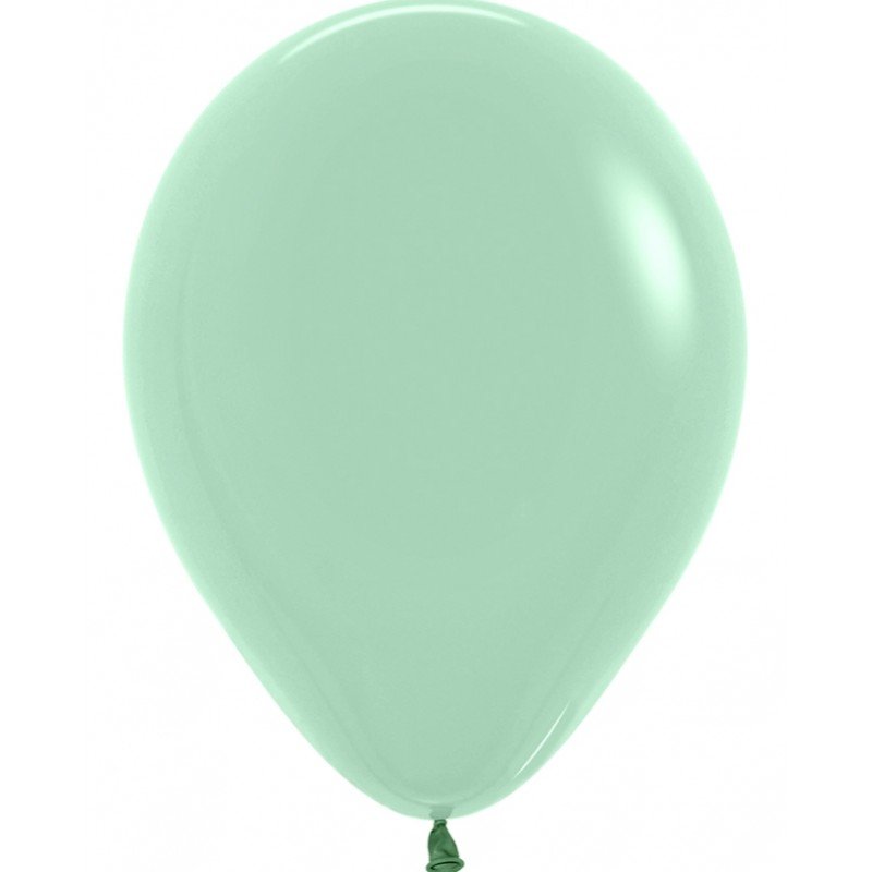 Globos Látex R5 Color Té Verde Pastel Dusk (100 UD)