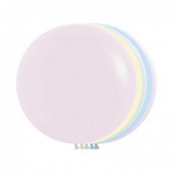 Globos Látex R36 Colores Surtidos Pastel Talco de 90cm aprox (10 ud)R36-600 Sempertex