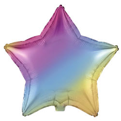 Globo Estrella Colores Degradados de 45cm