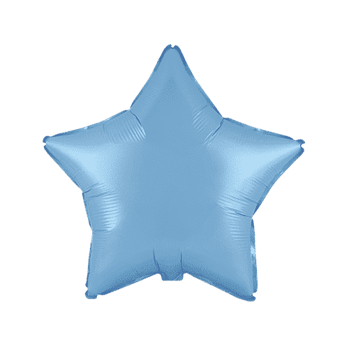 Globo Estrella Azul Pastel de 45cm estándar 18"