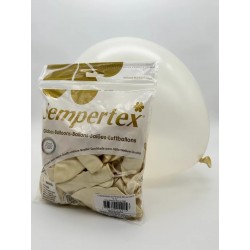 Globos Látex R12 Blanco Nacar Silk de 30cm aprox (50 ud)