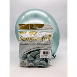 Globos Látex R12 Verde Menta Silk de 30cm aprox (50 ud)