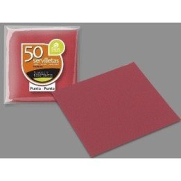 Servilletas Rojas Tisu suaves doble capa de 40 x 40 cm (50ud)
