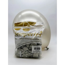 Globos Látex R12 Perla Crema Silk de 30cm aprox (50 ud)