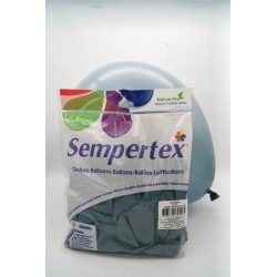 Globos Látex R12 Color Azul Pastel Dusk (50 UD)R12-140 Sempertex