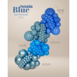 Globos Látex R12 Azul Hortensia Sólido de 30cm aprox (50 ud)