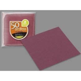 Servilletas Rojo Burdeos doble capa de 40 x 40 cm (50ud)