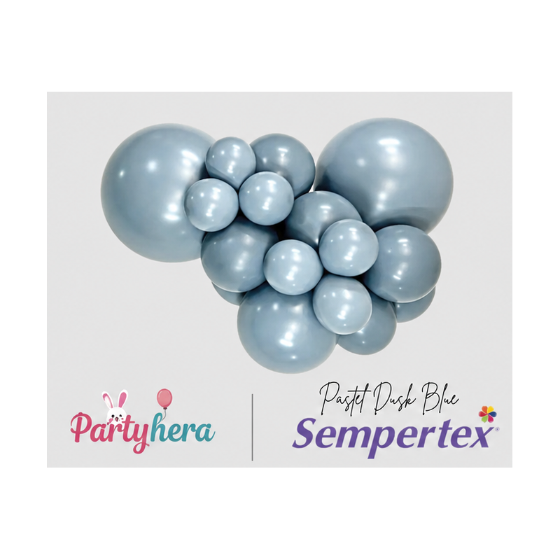 Globos Látex R12 Color Azul Pastel Dusk (50 UD)R12-140 Sempertex